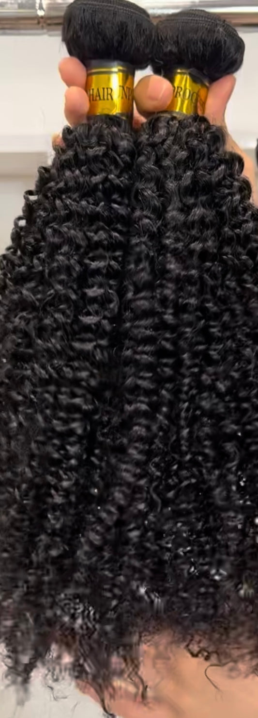 Kinky Curly: 9A Brazilian Human Hair Bundle